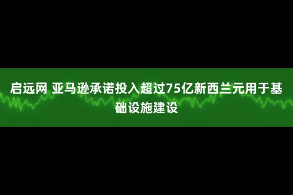 启远网 亚马逊承诺投入超过75亿新西兰元用于基础设施建设